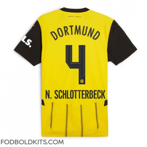 Borussia Dortmund Nico Schlotterbeck #4 Hjemmebanetrøje 2024-25 Kortærmet